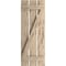 Ekena Millwork Rustic Three Board Spaced Board-n-Batten Pecky Cypress Faux Wood Shutters w/Z-Board, 17 1/2"W x 48"H SHUBSZ17X48PCPR - alternate 18